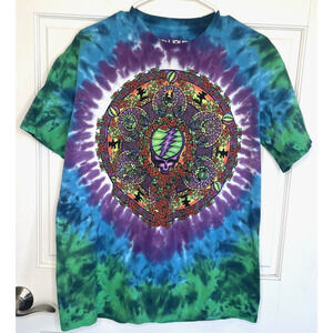 Vintage Grateful Dead Shirt Men’s L Band Liquid Blue Tie Dye VTG Y2K 2000